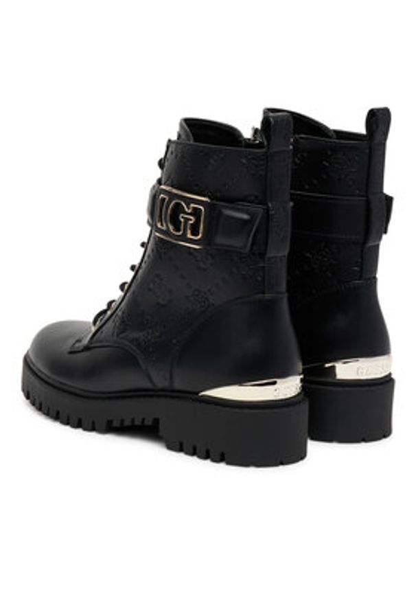 Guess Trapery FLTORA FAL10 Czarny. Kolor: czarny. Materiał: skóra