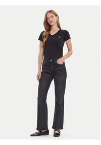 Karl Lagerfeld Jeans T-Shirt A2W17097 Czarny Regular Fit. Kolor: czarny. Materiał: bawełna