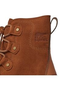 sorel - Sorel Śniegowce Youth Sorel Explorer™ Lace Wp NY4897-242 Brązowy. Kolor: brązowy