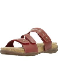 Clarks - Sandały CLARKS ROSEVILLE BAY Czerwony. Kolor: czerwony. Materiał: tkanina, skóra. Sezon: lato