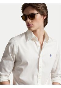 Polo Ralph Lauren Koszula 710B20512003 Biały Custom Fit. Typ kołnierza: polo. Kolor: biały. Materiał: bawełna #7