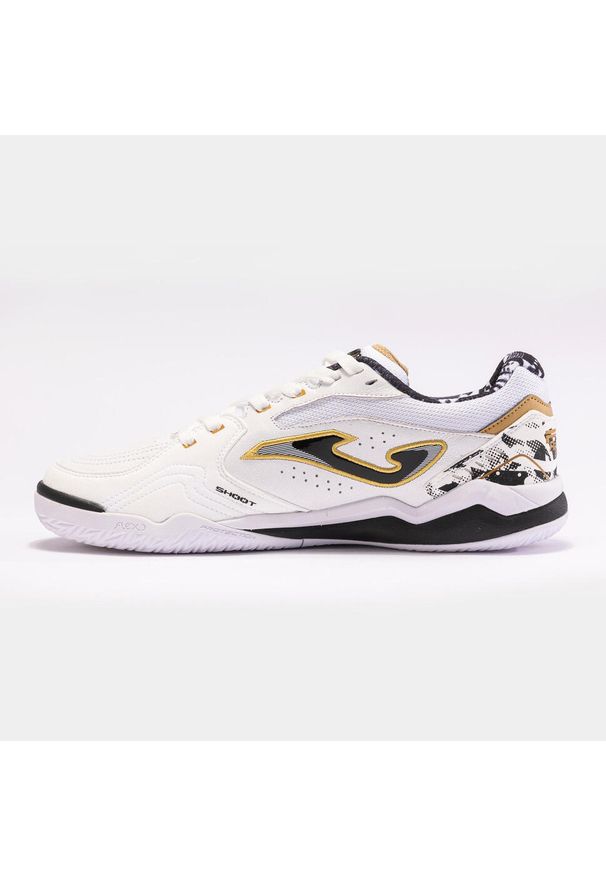 Joma - Buty halowe - halówki męskie, FS Reactive 24 FSW IN. Zapięcie: bez zapięcia. Kolor: biały. Materiał: materiał, skóra, syntetyk. Szerokość cholewki: normalna. Sport: piłka nożna