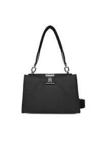 TOMMY HILFIGER - Tommy Hilfiger Torebka Th Her Med Satchel Nylon Sv AW0AW18200 Czarny. Kolor: czarny #6