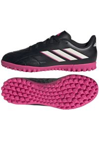 Adidas - Buty piłkarskie adidas Copa Pure.4 Tf Jr GY9044 czarne czarne. Zapięcie: sznurówki. Kolor: czarny. Materiał: syntetyk, guma. Sport: piłka nożna
