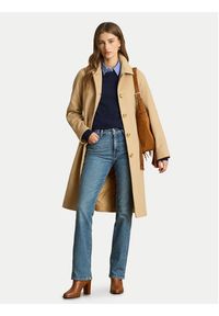 Lauren Ralph Lauren - LAUREN RALPH LAUREN Płaszcz wełniany 297P04140002 Beżowy Regular Fit. Kolor: beżowy. Materiał: syntetyk #5