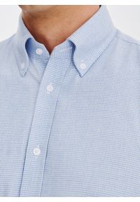 Pako Lorente - PAKO LORENTE - Niebieska koszula w pepitkę. Kolor: niebieski. Materiał: bawełna. Długość rękawa: długi rękaw. Długość: długie #8