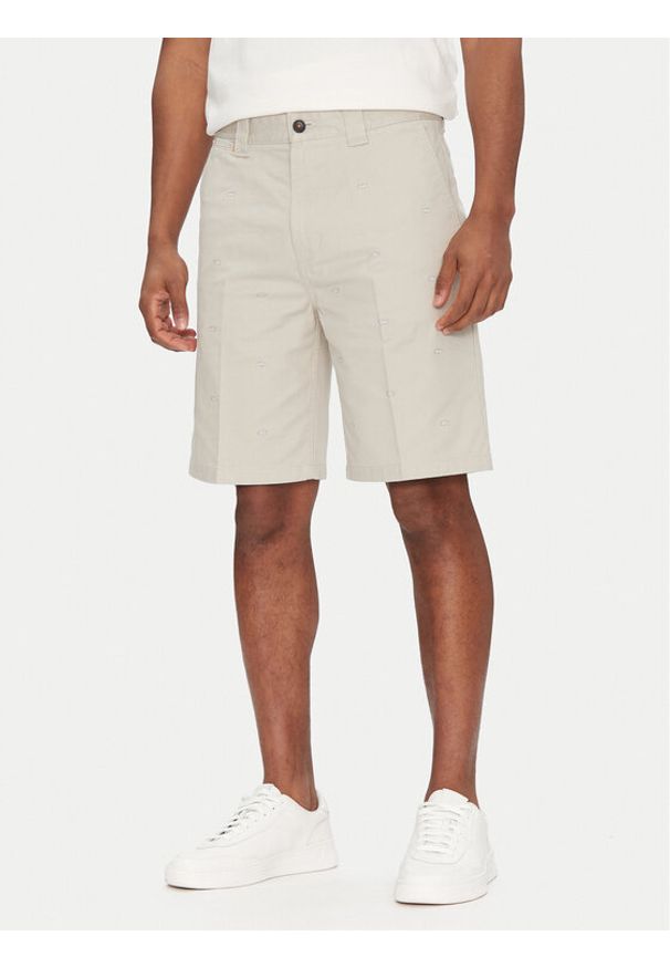 BOSS Szorty materiałowe Chino-Straight-S 50539161 Beżowy Regular Fit. Kolor: beżowy. Materiał: bawełna