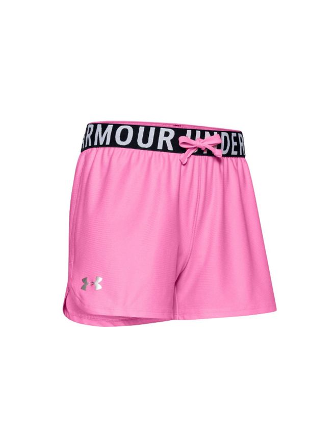 Under Armour Play Up Solid Shorts K 1351714-645. Kolor: różowy. Materiał: poliester