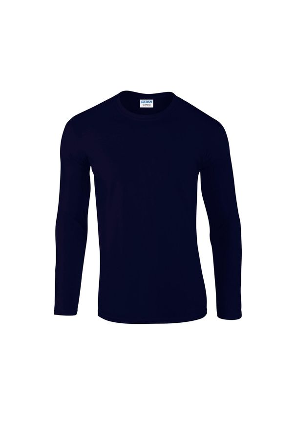 GILDAN - Koszulka Z Długim Rękawem Dla Dorosłych Unisex Soft Touch. Kolor: niebieski. Długość rękawa: długi rękaw. Długość: długie. Sport: turystyka piesza