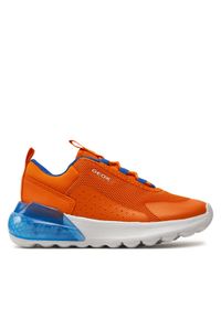 Geox Sneakersy J Activart Illuminus J45LYA 0149J C2008 S Pomarańczowy. Kolor: pomarańczowy. Materiał: materiał, mesh