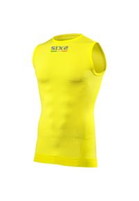 SIXS - Podkoszulek rowerowy SMX. Kolor: żółty. Materiał: skóra