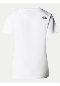 The North Face T-Shirt Easy NF0A87N6 Biały Regular Fit. Kolor: biały. Materiał: bawełna