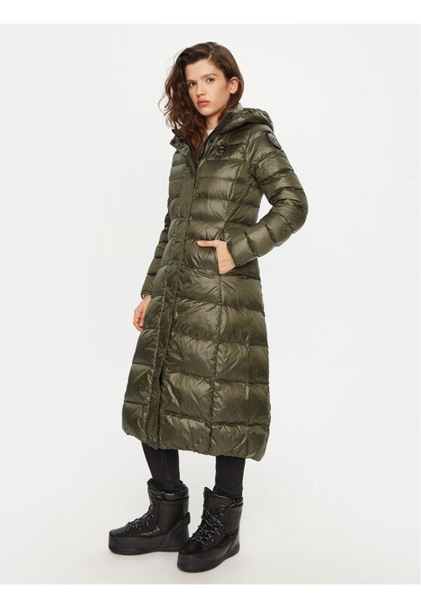 Blauer Płaszcz zimowy 24WBLDK03040 Zielony Regular Fit. Kolor: zielony. Materiał: syntetyk. Sezon: zima