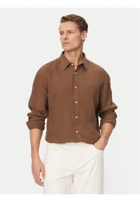 BOSS Koszula Relegant 50567579 Zielony Regular Fit. Kolor: zielony. Materiał: len #1