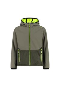 Kurtka dziecięca turystyczna CMP 34A3254. Kolor: zielony. Materiał: softshell. Styl: sportowy #1