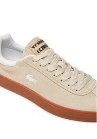 Lacoste Sneakersy Baseshot 7-48SFA0010 Beżowy. Kolor: beżowy. Materiał: zamsz, skóra
