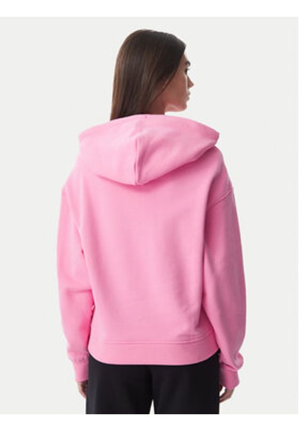 Tommy Jeans Bluza Badge DW0DW19414 Różowy jasny Boxy Fit. Kolor: różowy. Materiał: bawełna