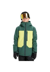Quiksilver - Kurtka do sportów zimowych techniczna dla Chłopców AMBITION 20K. Kolor: zielony. Sezon: zima. Sport: narciarstwo #1