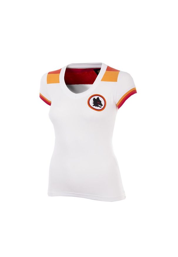 COPA FOOTBALL - Koszulka piłkarska retro - Damska - Dorosła - Gościnna AS Roma 1978-79 - Biała. Kolor: biały. Sezon: lato. Sport: piłka nożna