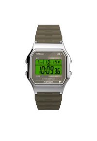 Timex Zegarek T80 TW2V41100 Khaki. Kolor: brązowy