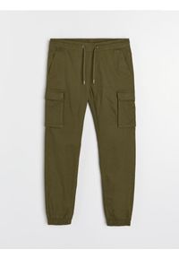 Sinsay - Spodnie jogger - zielony. Kolor: zielony