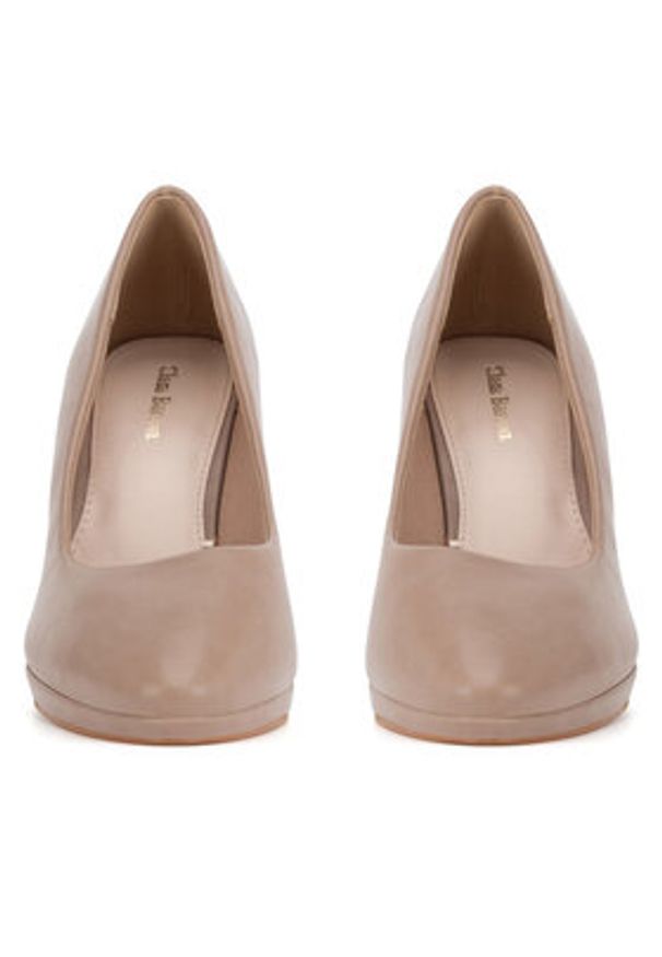 Clara Barson Szpilki WYL3656-1 Beżowy. Kolor: beżowy. Materiał: skóra. Obcas: na szpilce