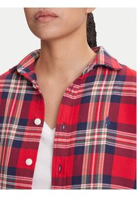 Polo Ralph Lauren Koszula 211A95156004 Czerwony Relaxed Fit. Typ kołnierza: polo. Kolor: czerwony. Materiał: bawełna #4