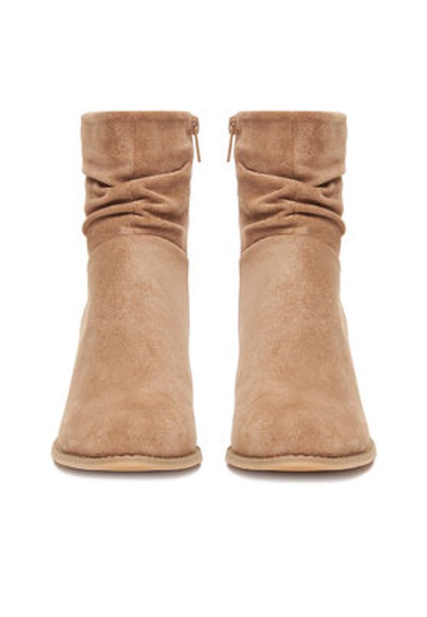 Jenny - JENNY Botki CEO-MARTINA WS14438-22 Beżowy. Kolor: beżowy. Materiał: materiał