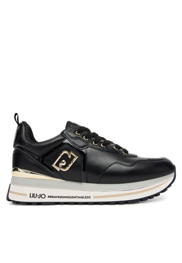 Liu Jo Sneakersy Maxi Wonder 01 BF5009 P0102 Czarny. Kolor: czarny. Materiał: skóra