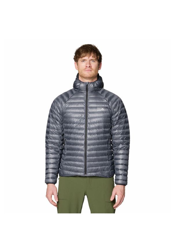 MOUNTAIN HARDWEAR - Kurtka z kapturem Mountain Hardwear Ghost Whisperer™. Typ kołnierza: kaptur. Kolor: niebieski. Materiał: puch. Sport: turystyka piesza