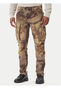G-Star RAW - G-Star Raw Spodnie materiałowe Rovic Zip 3D D02190-E081 Khaki Tapered Fit. Kolor: brązowy. Materiał: bawełna #1