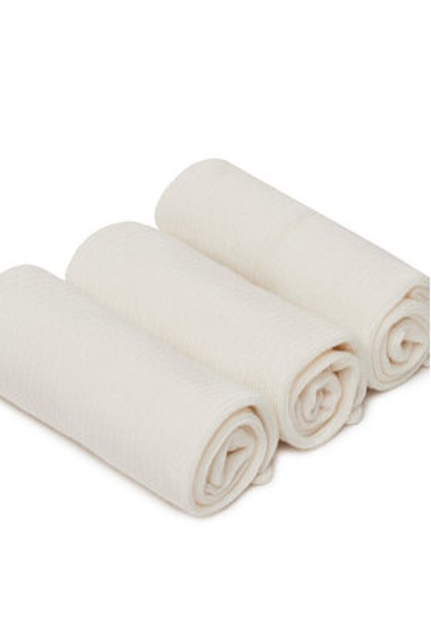 Nine West Zestaw 3 par wysokich skarpet damskich BR_NW_01_Z_SS25 (3 PACK) Biały. Kolor: biały. Materiał: materiał, wiskoza