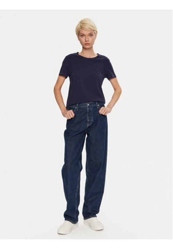 GAP - Gap T-Shirt 795346-03 Granatowy Regular Fit. Kolor: niebieski. Materiał: bawełna