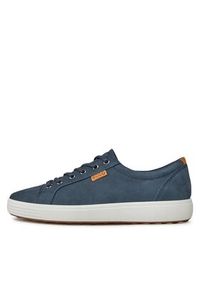 ecco - ECCO Sneakersy Soft 7 43000459140 Granatowy. Kolor: niebieski. Materiał: skóra #3