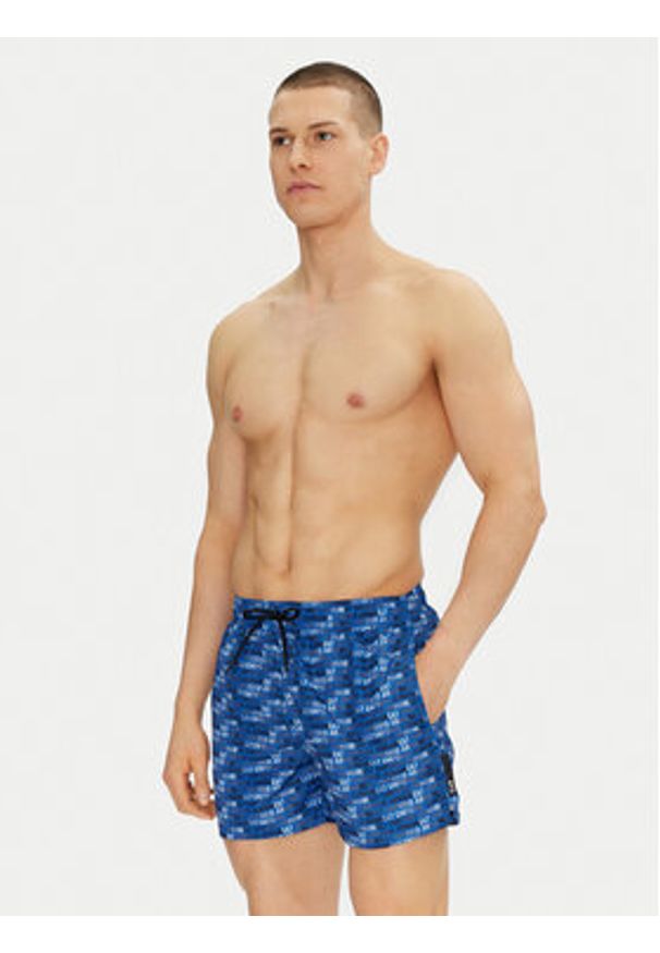 EA7 Emporio Armani Szorty kąpielowe 7M000510 AF13059 FB067 Niebieski Regular Fit. Kolor: niebieski. Materiał: syntetyk