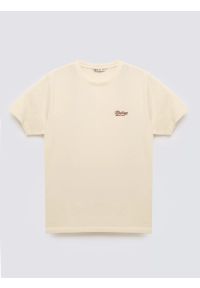 Big-Star - Koszulka męska z nadrukiem na piersi kremowa Serer 103. Kolor: kremowy. Materiał: bawełna. Wzór: nadruk #6