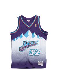 Mitchell & Ness - Koszulka Nba Utah Jazz Karl Malone. Kolor: fioletowy, biały, wielokolorowy. Sport: koszykówka #1