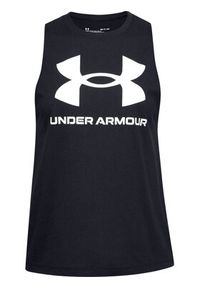 Under Armour Koszulka techniczna Live Sportstyle Graphic Tank 1356297 Czarny Regular Fit. Kolor: czarny