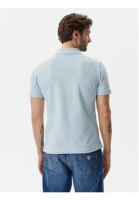 Guess Jeans Polo M5GP29 KCJV1 Błękitny Regular Fit. Typ kołnierza: polo. Kolor: niebieski. Materiał: bawełna #4