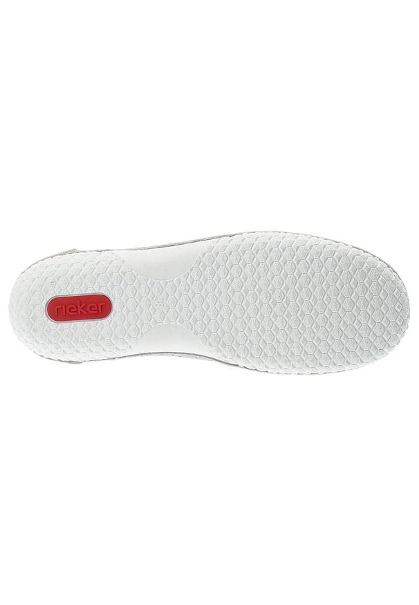 Półbuty damskie Rieker, ażurowa cholewka sznurowane lekka podeszwa wygodny codzienny fason, niebieskie, 43656-12. Okazja: na co dzień. Zapięcie: sznurówki. Kolor: niebieski. Materiał: jeans. Szerokość cholewki: normalna. Wzór: ażurowy. Styl: casual