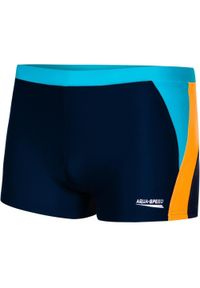 Bokserki pływackie męskie Aqua Speed Dario. Kolor: niebieski, wielokolorowy, pomarańczowy