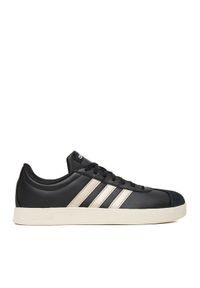 Adidas - adidas Sneakersy VL COURT BASE JQ3047 WB Czarny. Kolor: czarny. Materiał: skóra