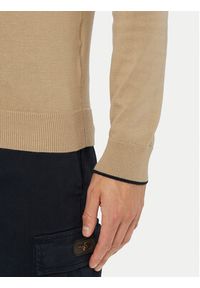 Aeronautica Militare Sweter 262MA1631UL00506 Beżowy Regular Fit. Kolor: beżowy. Materiał: bawełna #5