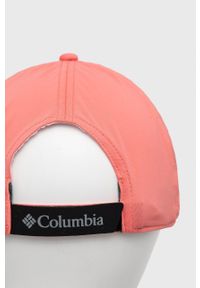 columbia - Columbia Czapka kolor pomarańczowy z aplikacją. Kolor: pomarańczowy. Materiał: materiał. Wzór: aplikacja