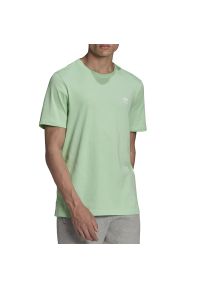 Adidas - Koszulka adidas Originals Loungewear Adicolor Essentials Trefoil Tee H34633 - zielona. Kolor: zielony. Materiał: dzianina, bawełna. Długość rękawa: krótki rękaw. Długość: krótkie