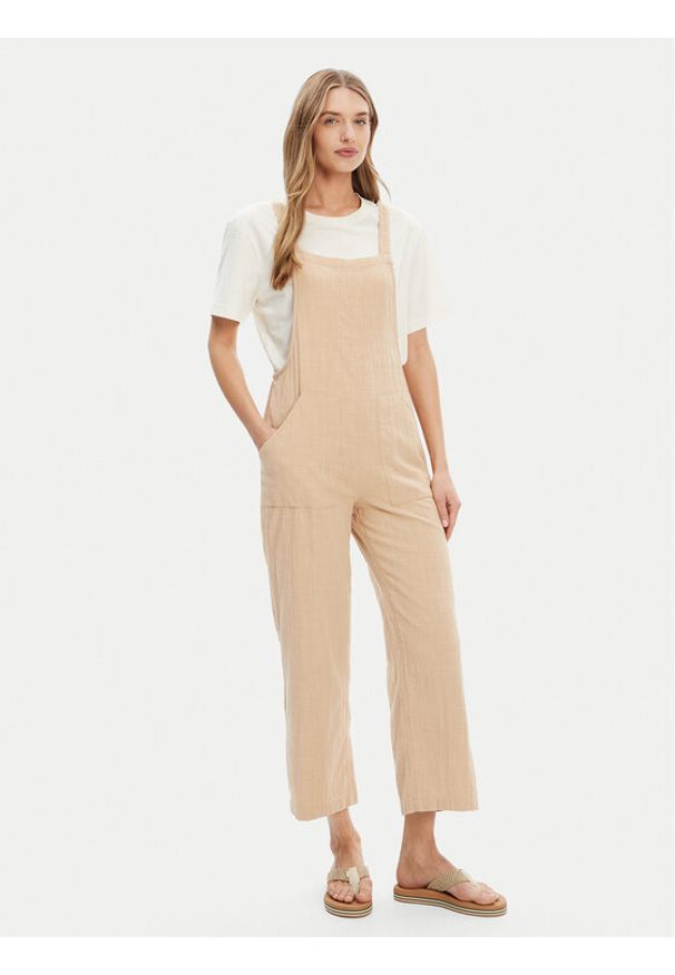 Billabong Ogrodniczki ABJWD00686 Beżowy Regular Fit. Kolor: beżowy. Materiał: bawełna