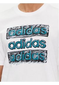 Adidas - adidas T-Shirt HY1338 Biały Regular Fit. Kolor: biały. Materiał: bawełna #2