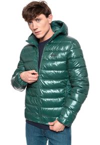 Wrangler - KURTKA ZIMOWA WRANGLER PUFFER JACKET PINE W4A0XTG01 112129061. Materiał: puch. Sezon: zima