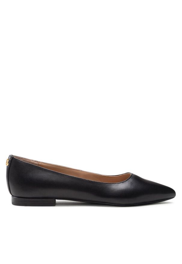Lauren Ralph Lauren - LAUREN RALPH LAUREN Baleriny Londyn 802862706001 Czarny. Kolor: czarny. Materiał: skóra