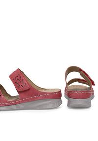 Clara Barson Klapki WYL05010-11 Czerwony. Kolor: czerwony. Materiał: syntetyk #3